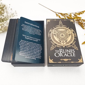 Cartes <span class=keywords><strong>Oracle</strong></span> <span class=keywords><strong>Runes</strong></span> Tarot, Édition Bicolore 48 Cartes - Product Image 3