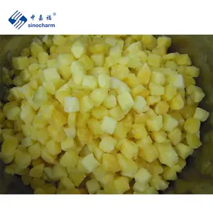 Sinocharm IQF Mango Chunks Factory Price Supplier 10kg Bulk Brix 13-15 10mm Frozen Mango Dice With BRC A Approved