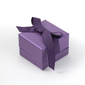 Boîtes à bijoux en velours FANXI pour l'emballage des bagues, avec ruban, boîtes cadeaux pour bijoux avec logo - Product Image 4