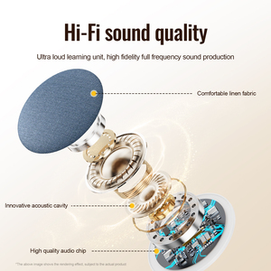 Ultra Thin Bluetooth Under Pillow <b>Speaker</b> Hi Fi Sound Mini Wireless Sleep Audio Player White Noise - Product Image 3
