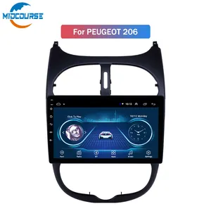 Gps Autoradio Hd Touchscreen Autoradio Audio 9 Inch Android 10 Voor Peugeot 206 2000-2016(72a8b1ee)