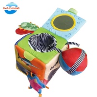DADI – Cube d'activités en peluche pour bébé et enfant, jouets éducatifs, cubes d'activité doux pour bébé, en tissu à Six faces, OEM/ODM
