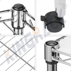 Scaffali Professionali in <span class=keywords><strong>Acciaio</strong></span> Inox <span class=keywords><strong>Cromato</strong></span> Multifunzione, Resistenti, per Ristoranti, Tipo Verticale, per Cucina - Product Image 6