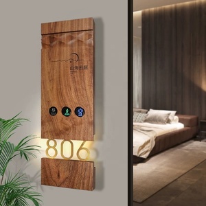 <span class=keywords><strong>DND</strong></span> สัญลักษณ์2025ใหม่กำหนดหมายเลขประตูป้ายประตูโรงแรมหรูหราป้ายประตูไม้ไม่รบกวน <span class=keywords><strong>DND</strong></span> - Product Image 2