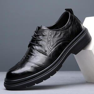 รองเท้าลำลองสไตล์ใหม่ปี 2025 - หนัง พื้นหนา - สไตล์ธุรกิจแบบอังกฤษ - รองเท้าหนังผู้ชาย - รองเท้าผู้ชาย - Product Image 1