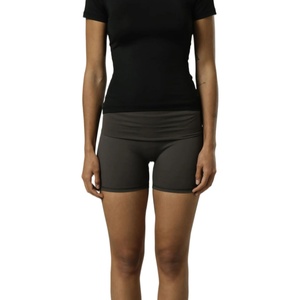 Shorts de Yoga Ajustados para Mujer con Logotipo Personalizado, Cintura Elástica, Shorts Deportivos Ajustados para Entrenamiento - Product Image 1