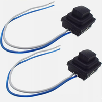 Untuk Hyundai Tucson 2016-2018 Switch Switch pintu depan eksterior krom gagang pintu tombol kecil