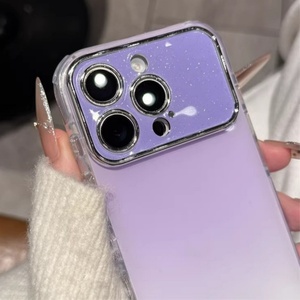 เคสโทรศัพท์มือถือ Senyork สีไล่ระดับแบบมันเงา สำหรับ iPhone 13 14 15 16 17 pro max พร้อมหน้าต่างขนาดใหญ่ป้องกันเลนส์ ฝาหลัง - Product Image 3