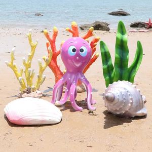 Décoration extérieure de la terre de l'océan statue de corail colorée grandeur nature figurine de la mer en résine pour le fournisseur d'événements maritimes - Product Image 5