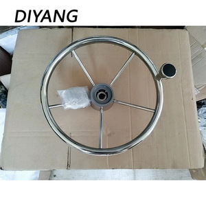 Volante para barco Diyang de 320 mm de acero inoxidable para yates de recreo - Product Image 4