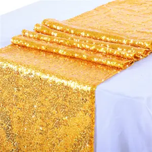 Sequin Table Flag Gold American Table Runner For Wedding Halloween Party Tablecloth Christmas Tablecloths