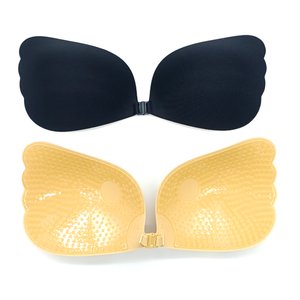Soutien-gorge invisible push-up sans bretelles, auto-adhésif, en silicone respirant et écologique, couleur chair/<span class=keywords><strong>noir</strong></span>, pour mariage ou soirée - Product Image 2