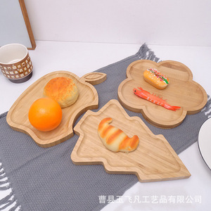 Bandeja de Bambú Artesanal Yu Feifan, Forma Irregular, Reutilizable, para Guardar Frutas y Aperitivos en el Hogar - Product Image 3