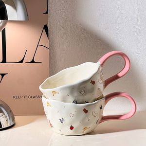 Taza de Porcelana con Diseño de Osito y Corazón para Niñas, Taza Infantil para Desayuno, Reutilizable, Apta para Alimentos, Resistente al Calor, Apta para Lavavajillas y Microondas - Product Image 2