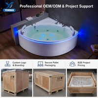 Baignoire Balnéo Autoportante de Qualité Professionnelle, Acrylique, 40 Jets, Couleur Personnalisée OEM, Portable, Massage, pour Villas Modernes