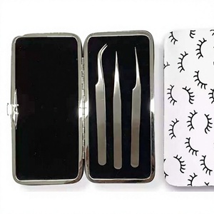 ASAP Eco-friendly False Eyelash Storage <b>Box</b> <b>Empty</b> Care Case with Metal Case and Smooth Tip Plastic Container Holder Tool - Product Image 1