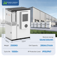 Armoire de batterie haute tension compatible avec l'onduleur hybride JApower Deye 100kW 273kWh IP65 Refroidissement par air Stockage commercial LiFePO4
