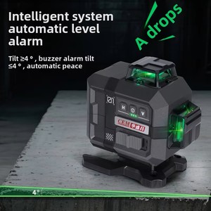 เครื่องวัดระดับเลเซอร์ไร้สาย LM-16T-<span class=keywords><strong>CEM</strong></span> แบบหมุนได้ <span class=keywords><strong>360</strong></span> องศา ปรับระดับอัตโนมัติ วัดระยะทางแบบกากบาท สำหรับงานก่อสร้าง LM-16T +/-3/13 นิ้ว ระยะ 30 ฟุต - Product Image 4