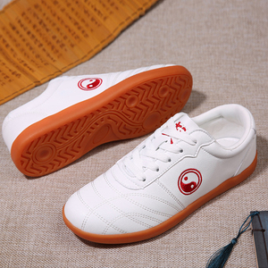 Comfort Non-Slip Martial Arts Shoes Lightweight Leather Training Shoes for Adults Seniors Plus Size <strong>Men</strong> Women Tai Chi Sneakers - Product Image 1