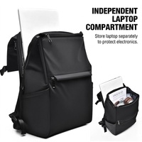 Sac à dos élégant pour ordinateur portable, multi-poches, design à rabat, léger, pour le voyage et le bureau, fourni par l'usine
