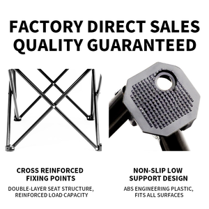 Silla de Camping Plegable Portátil Entai, Diseño Cuadrado Moderno, Poliéster, Ultraligera, Hierro, Muebles de Exterior, Comedor, Sala de Estar, Hotel - Product Image 2