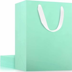 Sacs en papier kraft de luxe avec poignées, prix compétitif direct usine, emballage pour le shopping - Product Image 3