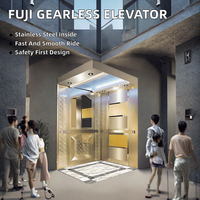 Ascenseur Passager Haut de Gamme pour Résidences et Espaces Commerciaux, en Acier Inoxydable, Fonctionnement Fluide, Idéal pour le Secteur Immobilier