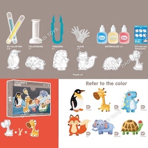 子供キッズ落書き描画指カラフルな絵画ミックスカラーペン科学教育玩具 - Product Image 6