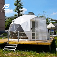 Dôme de tente géodésique étanche de luxe pour hôtel igloo