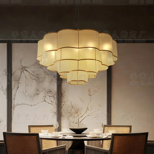 New Chinese Style Chandelier 80cm Diameter Led Warm <b>Light</b> Round Pendant For Restaurant Living Room Hotel <b>Dining</b> Room - Product Image 1