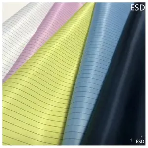 Factory Wholesale Navy Anti-static 100 Cotton Esd Filter Conductive Fabric Led