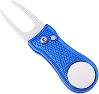 Outil de réparation de divots de golf automatique toutes saisons, pliable à ressort avec marqueur de balle magnétique amovible