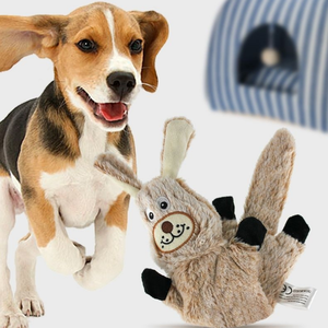 Jouet doux pour animaux de compagnie jouets en peluche grinçants pour chien pour chiot Style mignon nettoyage des dents fonction interactive pour chiens chats - Product Image 4