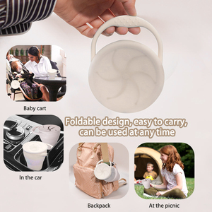 Vaso de Silicona de Grado Alimenticio para Niños, Juego de Vajilla, Diseño Plegable Portátil y Conveniente, Uso Seguro para Bebés de 0 a 12 Meses - Product Image 4