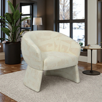 Fauteuil lounge tapissé rempli d'éponge de conception simple créative pour le salon hôtel