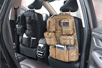 Panneau Molle Tactique pour Siège Arrière de Voiture, Sac de Protection et Organisateur de Rangement pour Siège Arrière, Pochette Confortable, Simple et Décontractée en Polyester avec Boucle