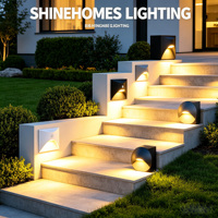 Lumière LED en aluminium pour marche d'escalier, couloir extérieur, plinthe, petite veilleuse à détection de présence humaine, double couleur
