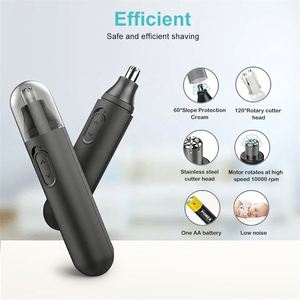 Tondeuse à poils de nez et d'oreilles électrique USB de haute qualité pour hommes - Outil de toilettage professionnel en plastique pour usage domestique - Product Image 2