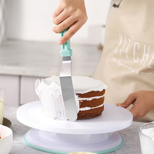 8 "lưỡi thép không gỉ góc cạnh <span class=keywords><strong>Icing</strong></span> <span class=keywords><strong>Spatula</strong></span> bánh trang trí Frosting <span class=keywords><strong>Spatula</strong></span> bánh nướng mượt mà scraper - Product Image 5
