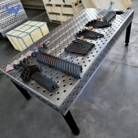 Meja Las Fleksibel 3D Bersertifikasi CE Baru, Ekonomis, 3000x3000x200mm D16 D28, Platform Pengelasan Robot Presisi untuk Penggunaan Pabrik