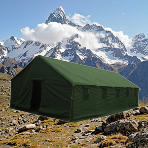 20 Person Outdoor Camping <b>Tent</b> Heavy-Duty <b>Waterproof</b> Canvas With Steel Frame Structure Triple Layer JQ-57 20 Person Outdoor Camp - Product Image 1