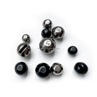 Têtes de jig en tungstène sans hameçons de 1,8 g à 28 g, 97 % tungstène, têtes de jig anti-herbe en tungstène pour la pêche au bar, plombs ronds en tungstène