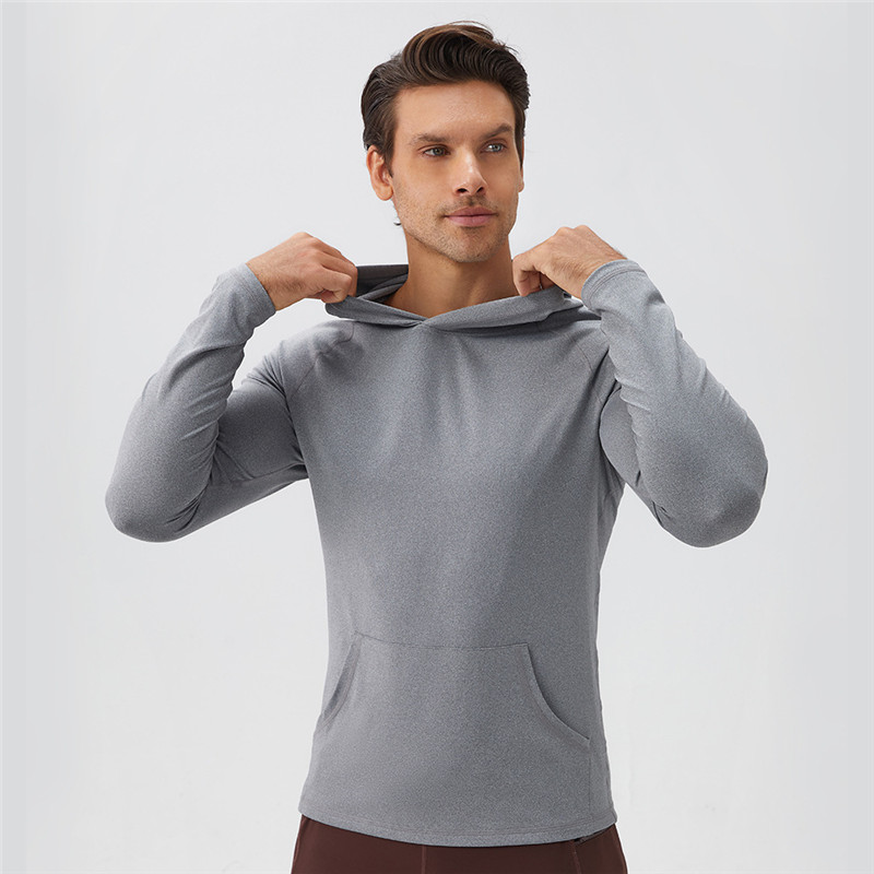 Custom Quick Dry Breathable Men's Polyester Hooded Sweatshirt #H9768