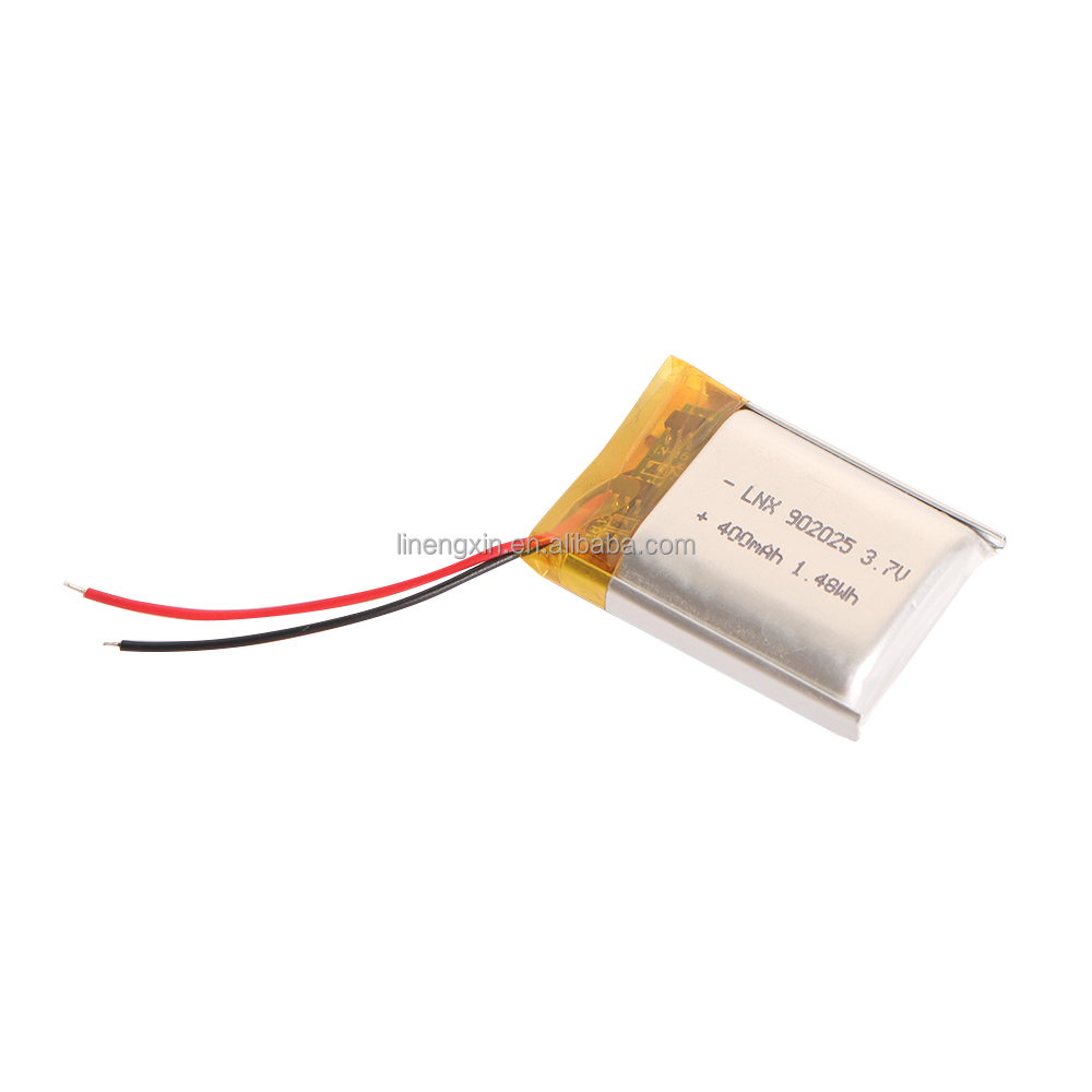 Wholesale 3.7V 400mah Rechargeable 902025 Polymer Battery Pouch Lithium Ion Digital Batteries 3.7V Li-Polymer Battery