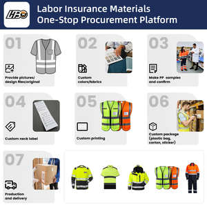 Hbc xây dựng phản quang quần áo tùy chỉnh xây dựng Hi VIS không tay <span class=keywords><strong>vest</strong></span> an toàn đường bộ bảo hộ lao động làm việc phản quang an toàn <span class=keywords><strong>vest</strong></span> - Product Image 5