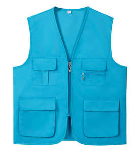 Custom Multi-Pocket Tank <b>Top</b> Logo Printing Breathable Quick Dry 100% Polyester Men's Running Sportswear Multi-Functional - Product Image 4