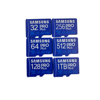 Convient à la carte Samsung Memory Pro Plus U3 A2 V30 Class10 TF d'origine avec adaptateur SD, mini carte SD de stockage, caméra 4K