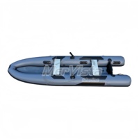 Kayak gonflable familial 400 cm certifié CE - Bateau en PVC gris à fond en V profond, vente chaude pour les voyages de loisirs