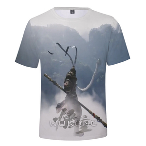 Camiseta Fitspi personalizada Black Myth Wukong, camiseta de manga corta para hombre, Jersey, venta al por mayor, proveedor de camisetas impresas Wukong - Product Image 4