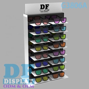 Kính mát hiển thị Rack với gương kính mát hiển thị đứng kim loại truy cập kính hiển thị - Product Image 5